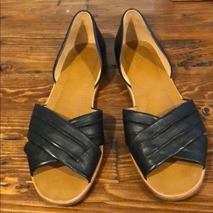 Franco Sarto Black Flats